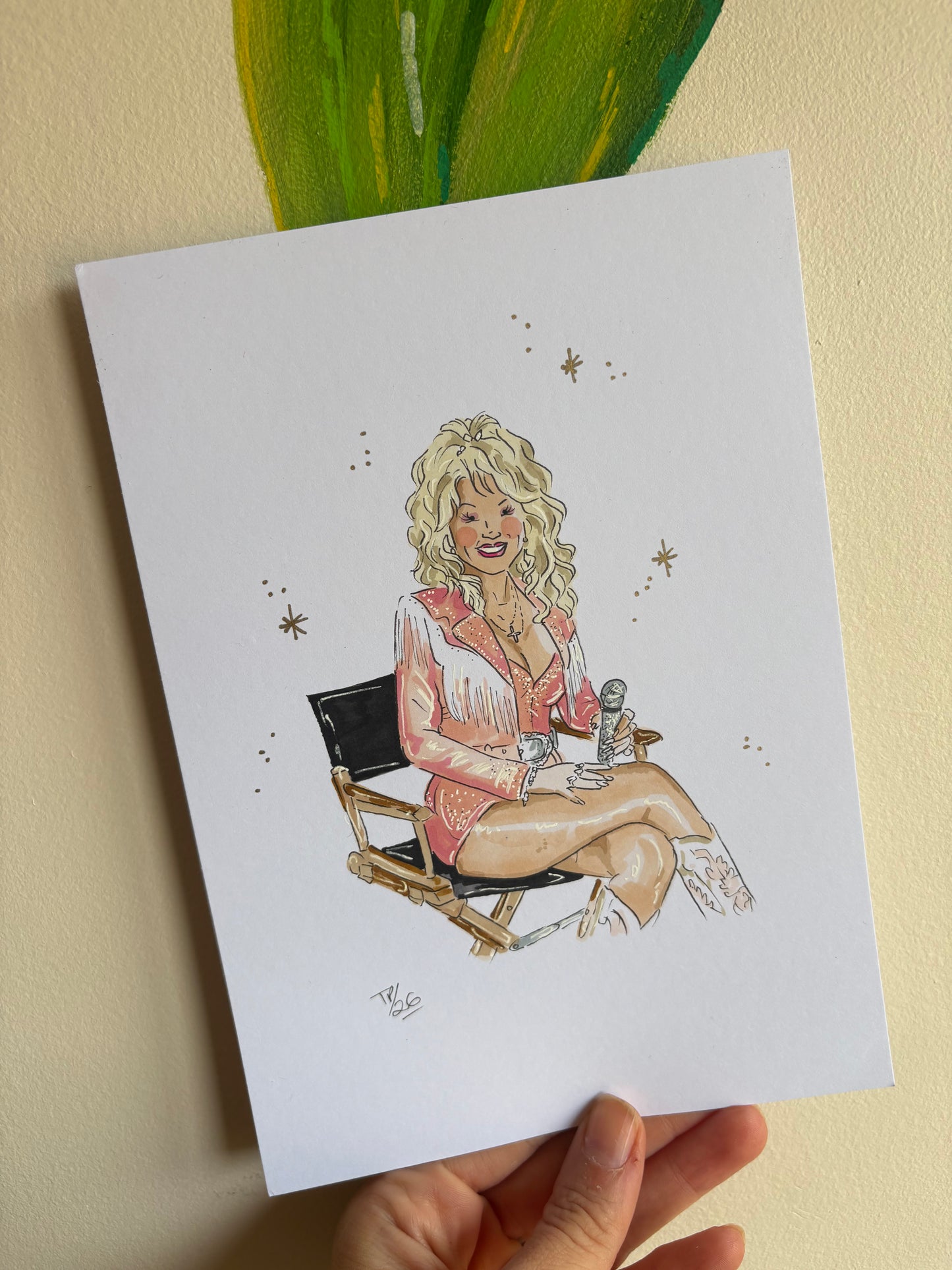Dolly Parton Original A5 Illustration