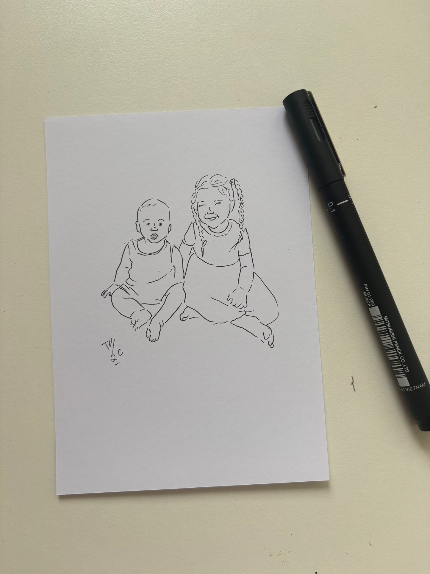 A6 Line Art Illustrations
