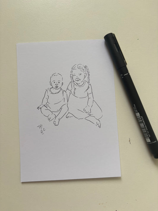 A6 Line Art Illustrations