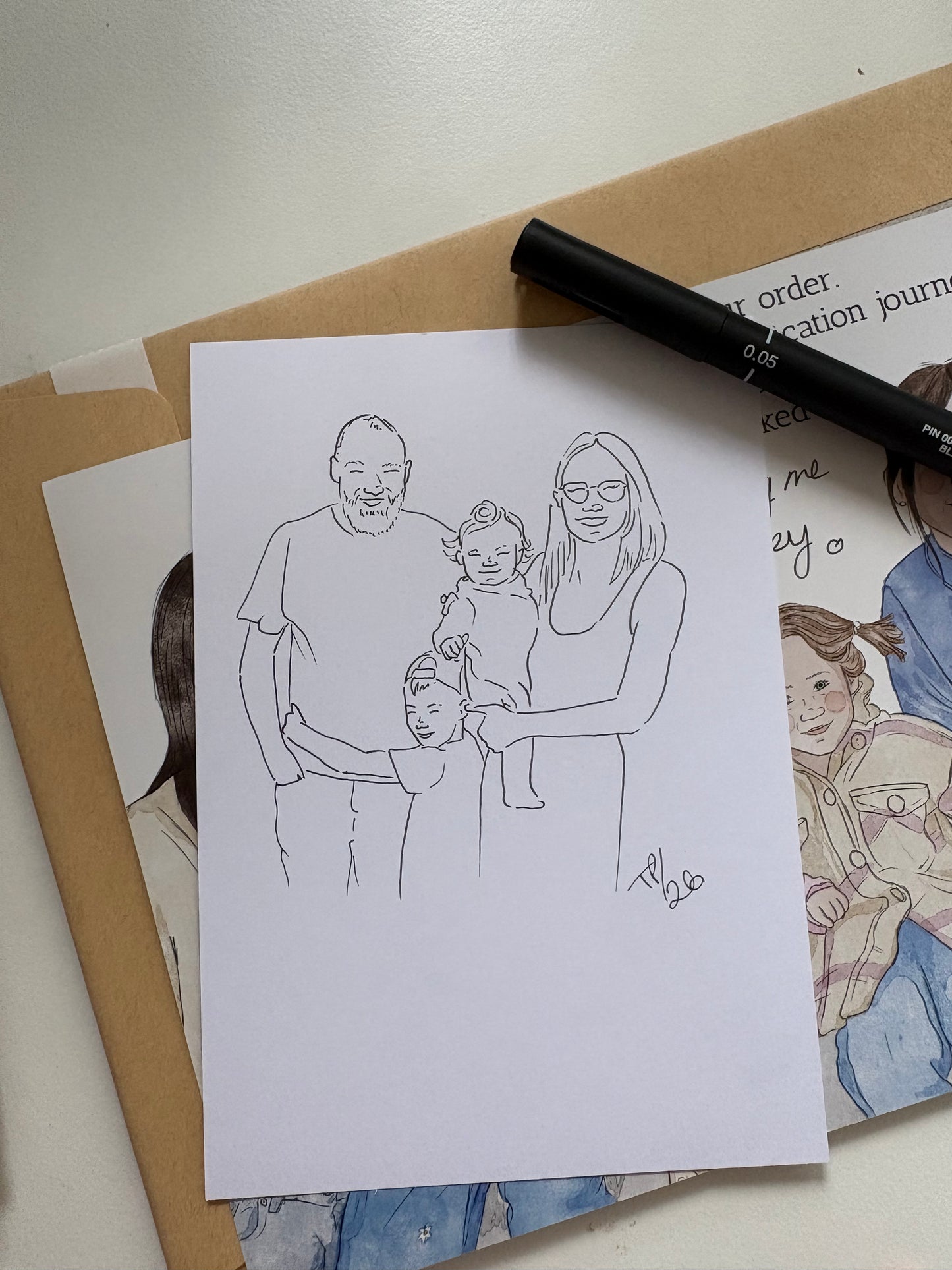 A6 Line Art Illustrations