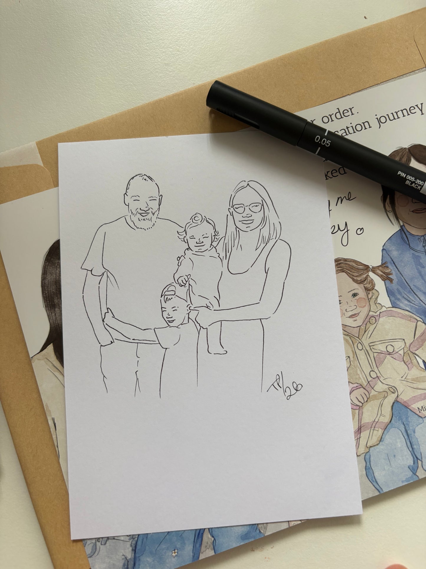 A6 Line Art Illustrations