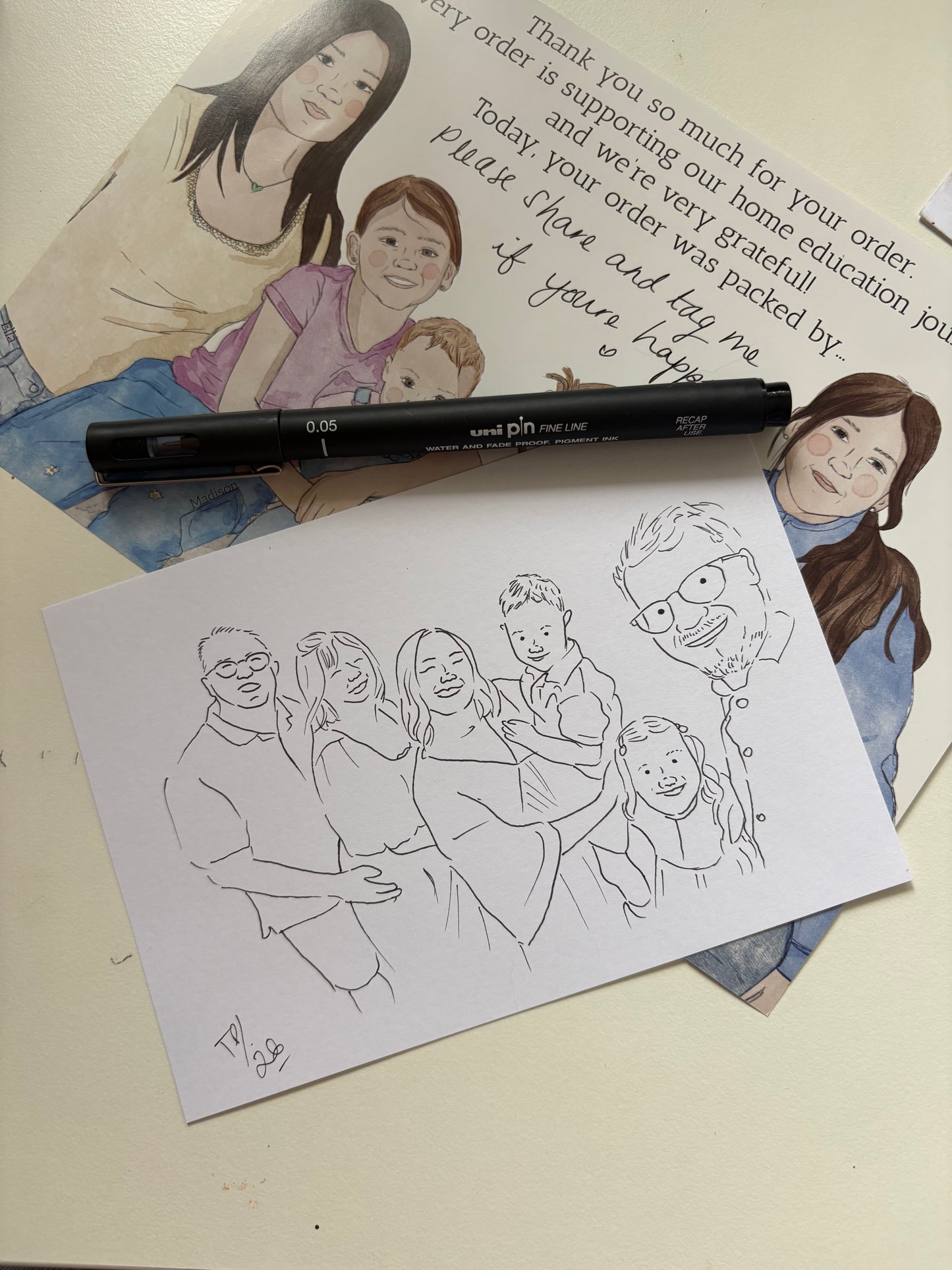 A6 Line Art Illustrations