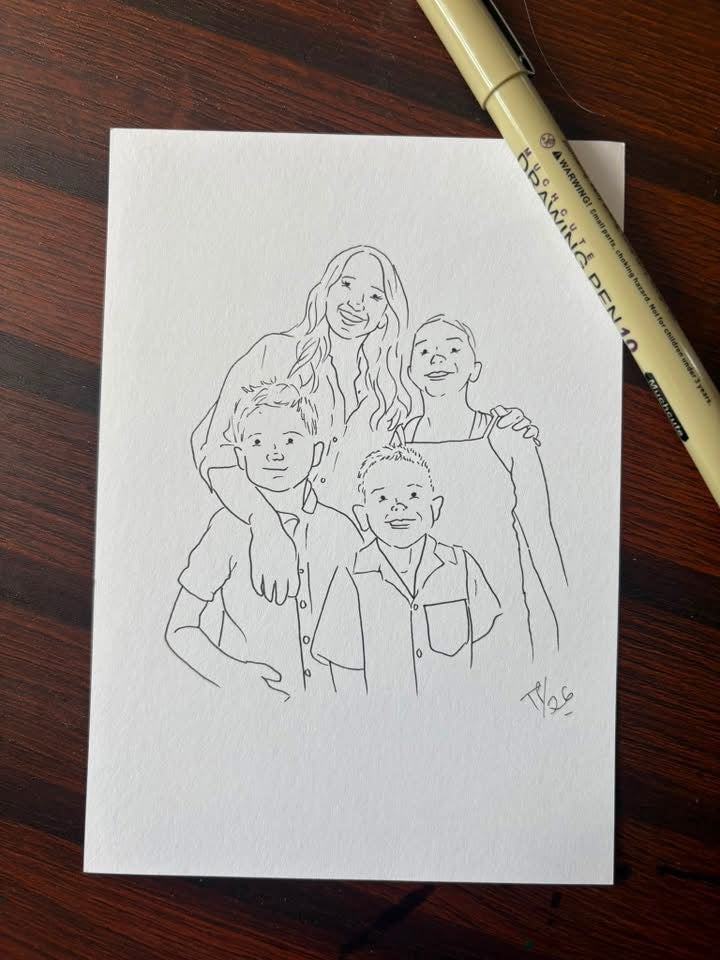 A6 Line Art Illustrations